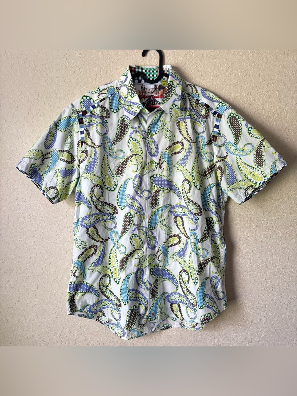 Robert Graham | Men's Paisley Patterned Classic Fit Button Down Shirt Size Large